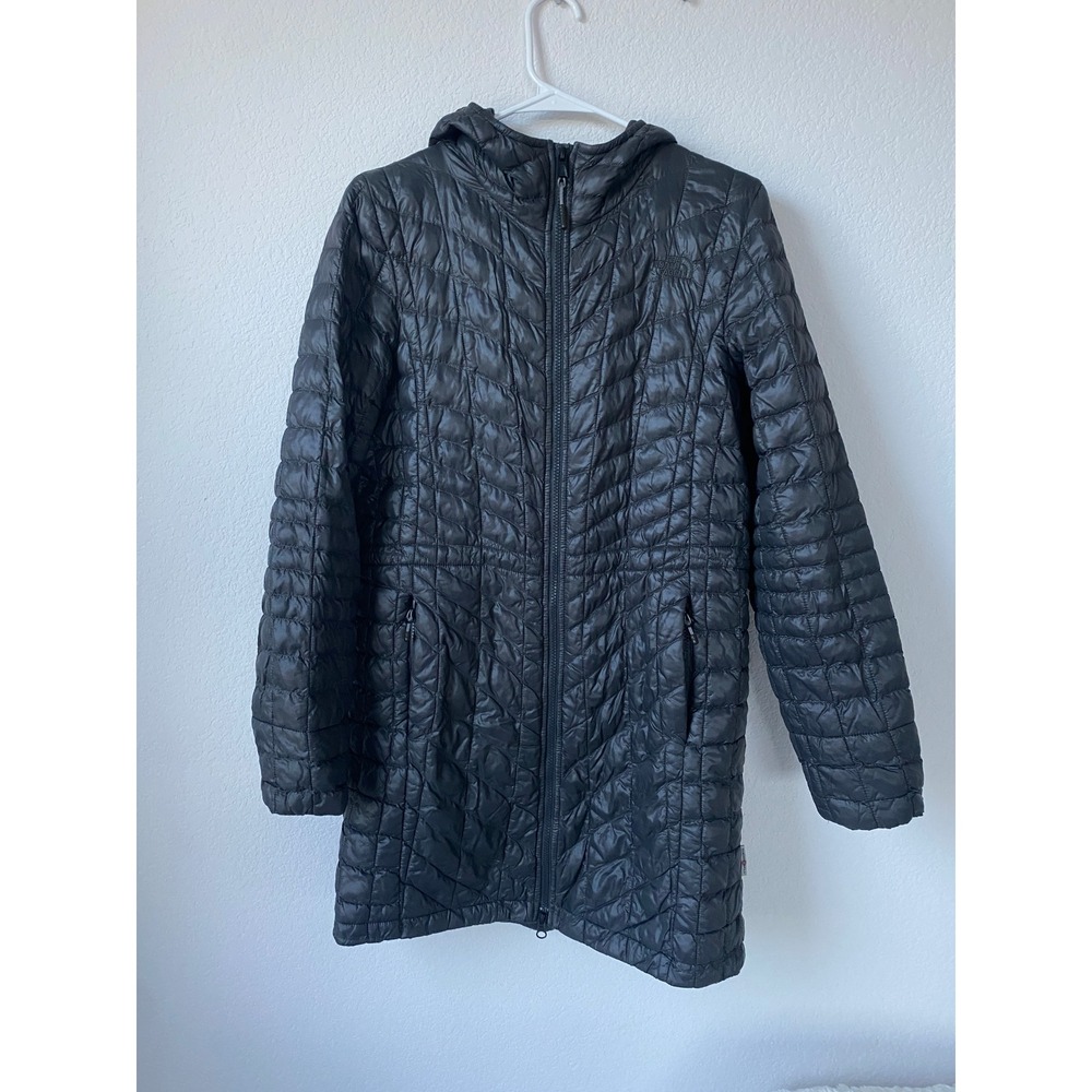 The North Face ThermoBall Eco Parka Black Quilted Hooded Insulated Jacket